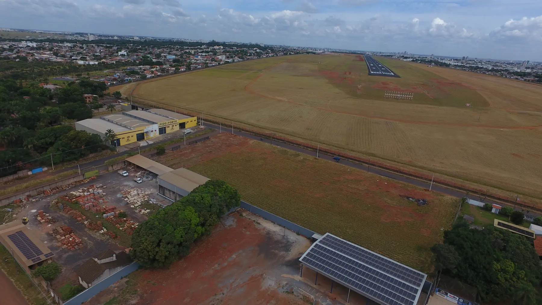 Vista aérea de Aeroporto